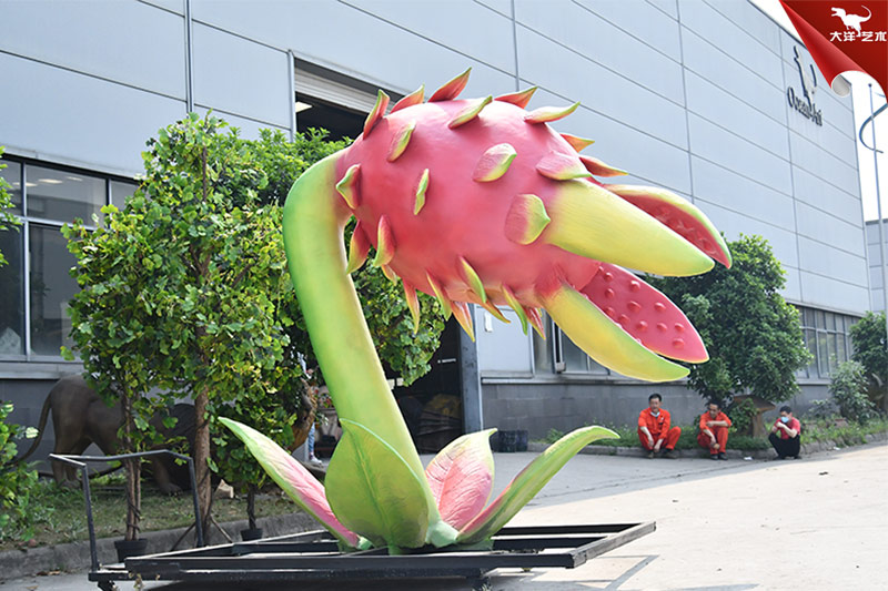 食人花，仿真火龍果，大型植物模型制作